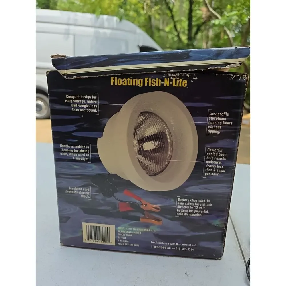 Vintage Night Blaster Floating Fish-N-Lite 12V Optronics w/ Box